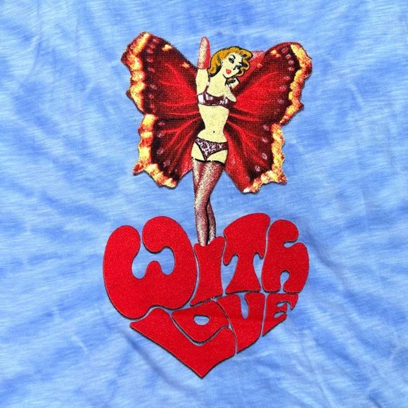 Boys Lie Lady Butterfly Tie Dye Tee - Size Large - Picture 7 of 9